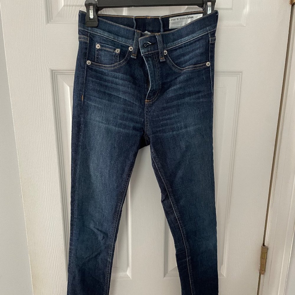 Rag and Bone dark wash skinny jeans